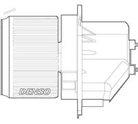 Denso Ventilatore abitacolo DEA09066 per Fiat 500, 500 C, Panda, Panda Van