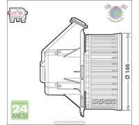 Ventola Abitacolo Elettroventola Interna Denso per MERCEDES SPRINTER 509 324 31
