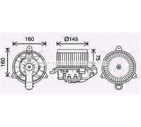 AVA Quality Cooling Ventilatore abitacolo FD8626 per Ford EcoSport, B-MAX