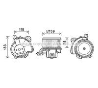 AVA COOLING SYSTEMS FT8431 Elettromotore ventola abitacolo