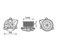 Ventola abitacolo OL8623 AVA QUALITY COOLING per RENAULT NISSAN OPEL