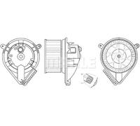 Ventola abitacolo per guida a Sx/Dx AB 272 000S MAHLE per MERCEDES-BENZ CLASSE V