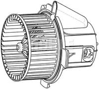 Ventola abitacolo per guida a Sx/Dx AB 32 000P MAHLE per PEUGEOT CITROËN