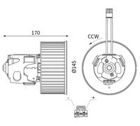 MAHLE AB 150 000S Ventilatore abitacolo