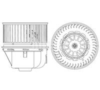 Mahle Original Ventilatore abitacolo AB 264 000P 12V 2 contatti per Ford Mondeo IV guida a Sx