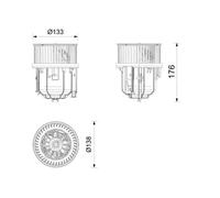 MAHLE AB 416 000P Ventilatore abitacolo