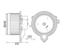 MAHLE AB 444 000S Ventilatore abitacolo