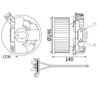 MAHLE AB 445 000S Ventilatore abitacolo