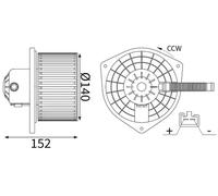 MAHLE AB 448 000S Ventilatore abitacolo