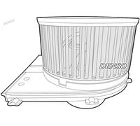 Ventola abitacolo per veicolo con guida a Sx DEA02004 DENSO per AUDI SEAT SKODA