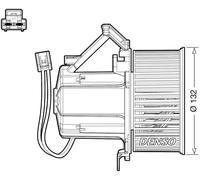 Ventola abitacolo per veicolo con guida a Sx DEA02008 DENSO per AUDI PORSCHE