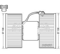 Ventola abitacolo per veicolo con guida a Sx DEA05006 DENSO per BMW X3