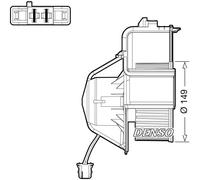Ventola abitacolo per veicolo con guida a Sx DEA05007 DENSO per BMW X5 X6