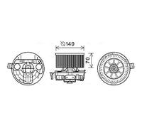 PRASCO RT8574 Elettromotore ventola abitacolo