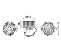 Ventola abitacolo RT8599 AVA QUALITY COOLING per RENAULT OPEL NISSAN