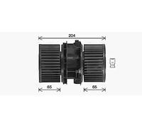 Ventola abitacolo RT8666 AVA QUALITY COOLING per RENAULT FLUENCE