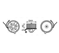 Ventola abitacolo ST8505 AVA QUALITY COOLING per SEAT VW