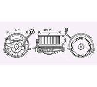 Ventola abitacolo VN8399 AVA QUALITY COOLING per VW AUDI SEAT SKODA CUPRA MAN