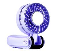 Ventola Ad Alta Velocità A Batteria Ricaricabile con Gel Refrigerante Viola W2A3