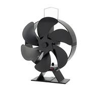 Ventola alimentata a calore Grande Volume d'aria 6 Fan Distribuzione rapida del calore Non richiede elettricità Stufa alimentata per stufe a legna Forno Ventilatori
