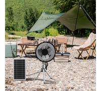 Ventola alimentata a pannello solare 10 W ventola USB portatile supporto compatt