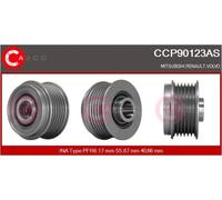 Ventola alternatore con puleggia a ruota libera CCP90123AS CASCO