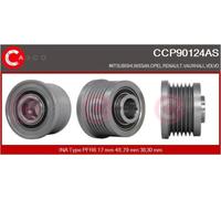 Ventola alternatore con puleggia a ruota libera CCP90124AS CASCO