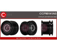 Ventola alternatore con puleggia a ruota libera CCP90141AS CASCO