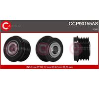 Ventola alternatore con puleggia a ruota libera CCP90155AS CASCO