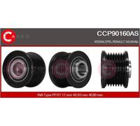 Ventola alternatore con puleggia a ruota libera CCP90160AS CASCO