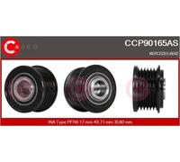 Ventola alternatore con puleggia a ruota libera CCP90165AS CASCO