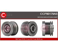 Ventola alternatore con puleggia a ruota libera CCP90179AS CASCO
