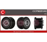 Ventola alternatore con puleggia a ruota libera CCP90201AS CASCO