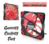 VENTOLA ARIA RAFFREDDAMENTO PER CASE ASSEMBLATO PC GAMING 15 LED ROSSA 120MM
