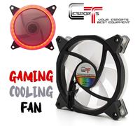 VENTOLA ARIA RAFFREDDAMENTO PER CASE ASSEMBLATO PC GAMING ROSSO LED 120MM