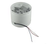 Ventola aspirante da 180 mm con alloggiamento in metallo rinforzato e ferro verniciato per un funzionamento stabile ad alta velocità (bianco)