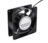 Ventola Assiale in Metallo a Basso Rumore 120 Mm per Custodia di Raffreddamento CC Ad Alte Prestazioni, per Armadietti, Sistemi di Raffreddamento