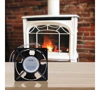 Ventola assiale per camino, cassetta, funzionamento silenzioso, con pale in metallo, per stufe, cappe, camini, stufe a legna, 120x120x38 mm, silenzioso cassetta Ventilatore, ventola stufa a pellet