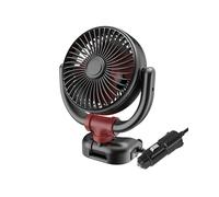 Ventola Auto Portatile 5-24 V, Rotazione 360°, Silenziosa E Pieghevole