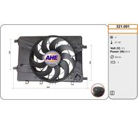 Ventola CHEVROLET CRUZE J300 1.8 LPG 104kw 11-