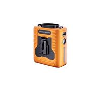 Ventola con clip in vita, ricaricabile tramite USB-C, ventilatore a flusso d'aria a 360°, 40 dB, silenzioso, con griglia di sicurezza, impermeabile IPX5, per escursioni/giardinaggio