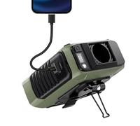 Ventola con clip in vita, ventilatore personale a 5 velocità con clip per cintura, dispositivo portatile per un flusso d'aria forte con impostazioni regolabili, per lavorare all'aperto