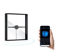 Ventola con Ologramma 3D, Display Pubblicitario per Proiettore con Ologramma 3D da 17,7 Pollici, 576 Perline LED, 2000x1152, Supporto per Telefono APP, per Insegne di Negozi,