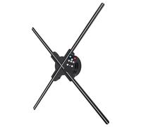 Ventola con Ologramma 3D, Display Pubblicitario per Proiettore con Ologramma 3D da 22 Pollici, Risoluzione 1600x672, 672 Perline LED per Insegne di Negozi Aziendali, Bar, Feste