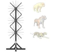 Ventola con Ologramma 3D, Display pubblicitario per proiettore con Ologramma 3D da 48 cm, Video Wall 1X3 per Dimensioni umane, videoproiettore di Animazione con Display a Ventola con Ologramma