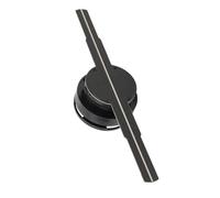 Ventola con Ologramma 3D, Display Pubblicitario per Proiettore Ologramma 3D WiFi con 256 Perline LED, Scheda di Memoria Incorporata da 16 GB, Controllo App, per Aziende, (Spina