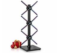 Ventola Con Ologramma 3D For Giunzione A 3 Unità Con Supporto Da Pavimento | Con Audio Bluetooth, Caricamento Wi-Fi E Scheda SD, Sincronizzazione Multidispositivo(65CM*3PCS)