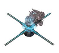 Ventola con ologramma 3D Macchina Pubblicitaria A Ventaglio Olografica 3D 244-722 LED Insegna Al Neon Smart HD Player Supporto Immagine Video Logo Luce Olografica(42cm Basic Edition)