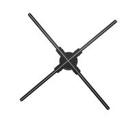 Ventola con Ologramma 3D, Proiettore LED per Macchina Pubblicitaria Olografica 3D da 23,6 Pollici a 4 Pale con 720 Perline LED, Scheda di Memoria di Supporto, WiFi, APP (Spina