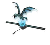 Ventola con ologramma 3D Ventilatore Olografico 3D Da 42 Cm, Proiettore Olografico 3D, Display Pubblicitario, Proiettore Olografico HD Leggero For Negozio, Bar, Festa Di Natale